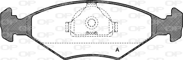 OPEN PARTS Bremžu uzliku kompl., Disku bremzes BPA0281.10